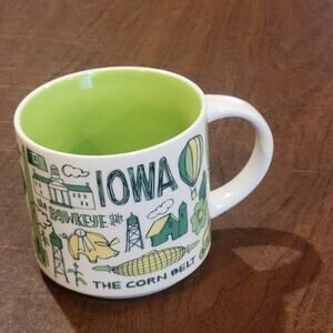 Starbucks IOWA State Been There Series Collector Coffee Mug Cup 14 oz 2018
